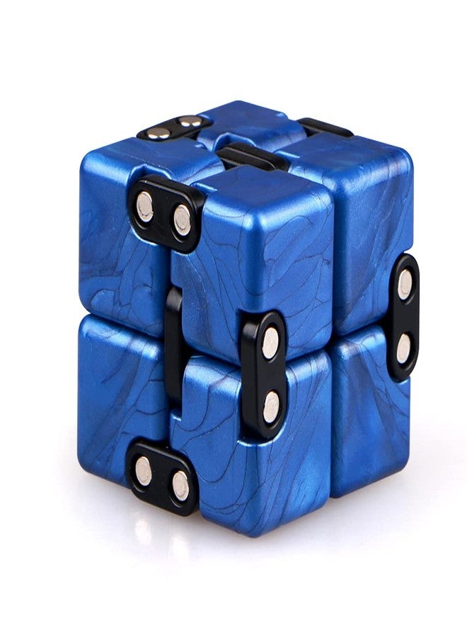 TANCH Magic Crazy Cube Stress & Anxiety Relief Toy Killing Time Fidget Toy for Kids Adults ADD ADHD (Blue) - Image 1